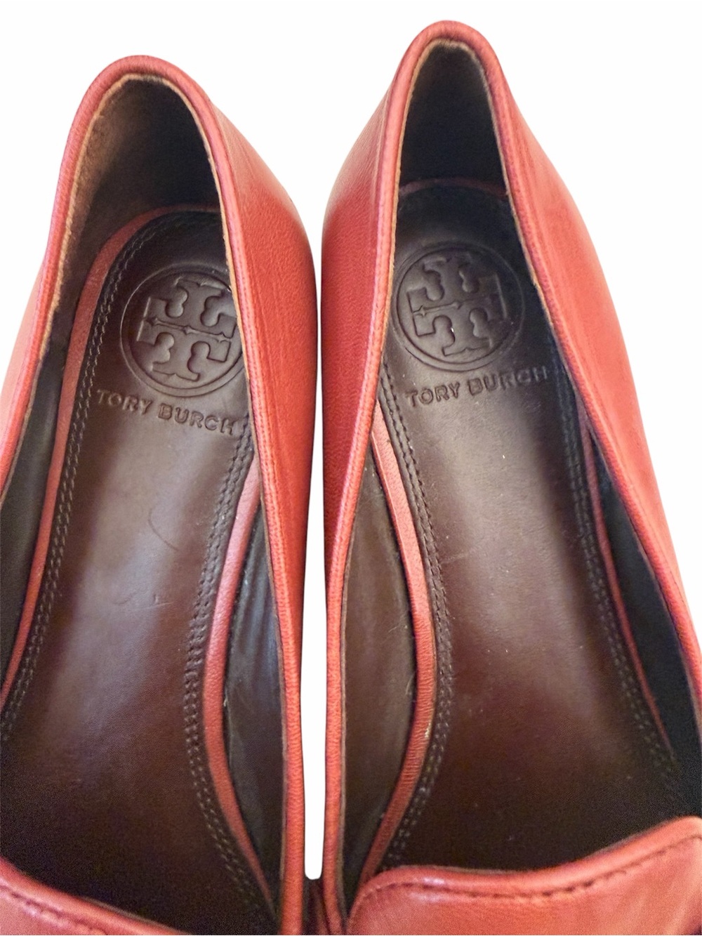Tory Burch Leather Chain-Trim Loafers - Picture 2 of 4